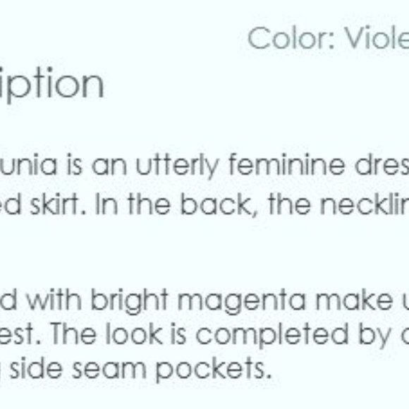 Purple Petunia-Viola dress from Miss Candyfloss - Picture 4 of 4